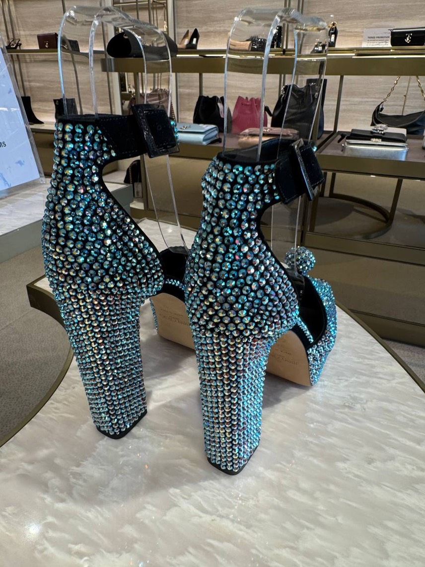 JIMMY CHOO Sandals side view - Women's luxury Shoes
