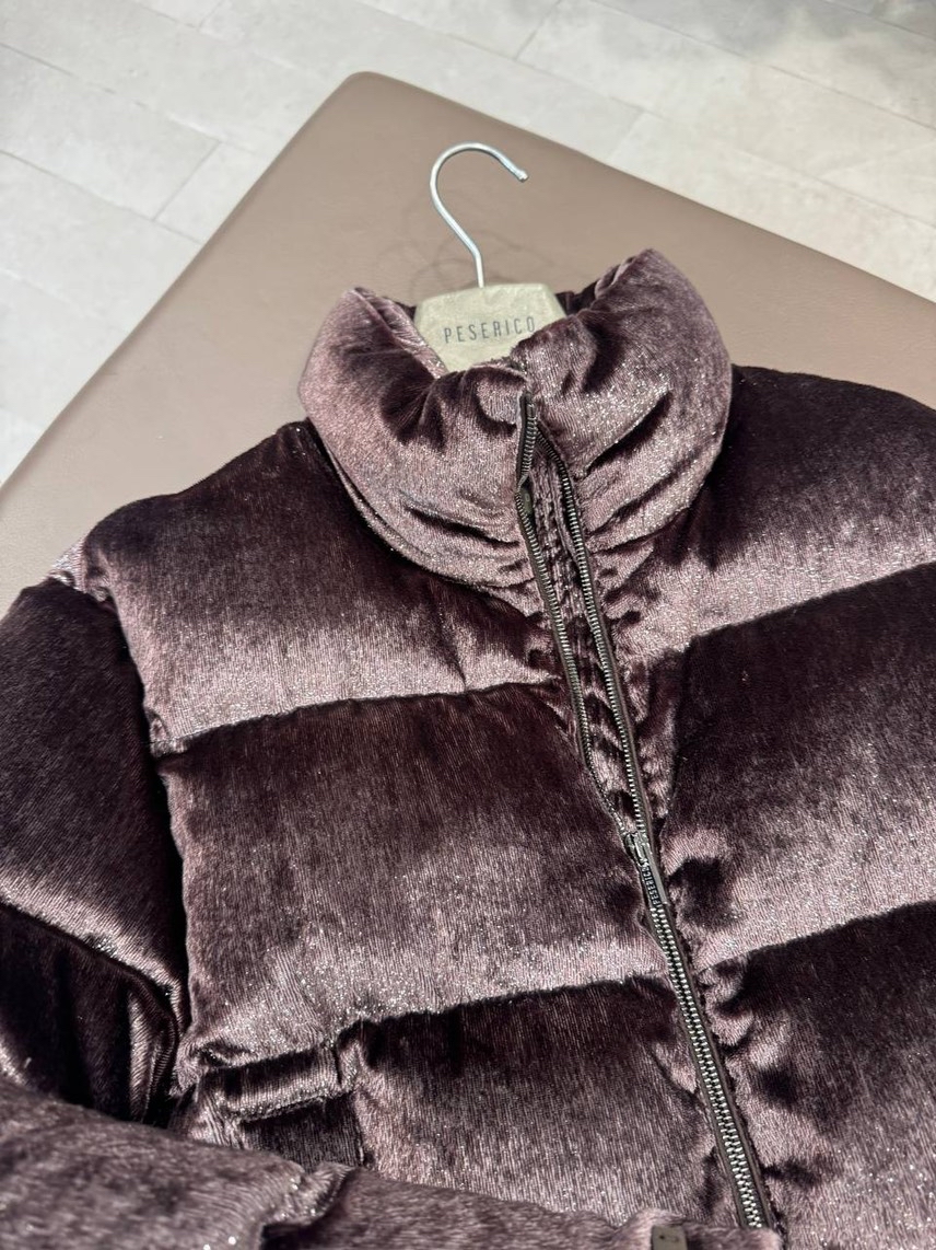 PESERICO Down jacket side view - Women's luxury Clothes