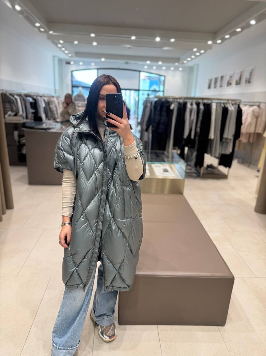 PESERICO Down jacket front view - Women's luxury Clothes