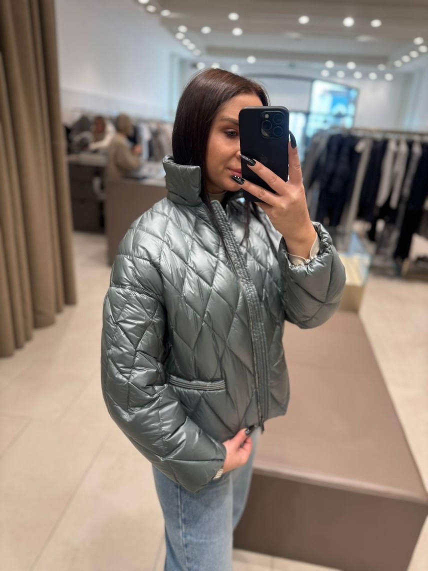 PESERICO Down jacket side view - Women's luxury Clothes