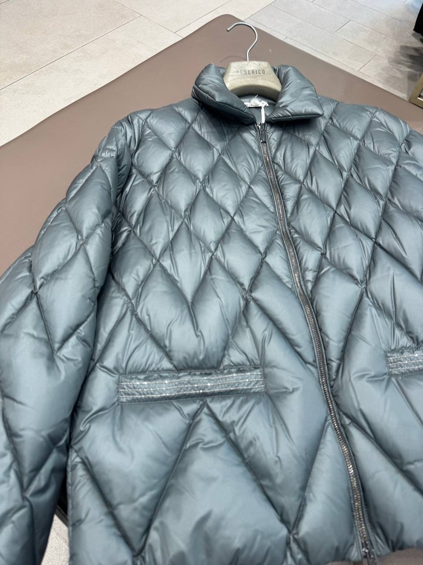 PESERICO Down jacket side view - Women's luxury Clothes