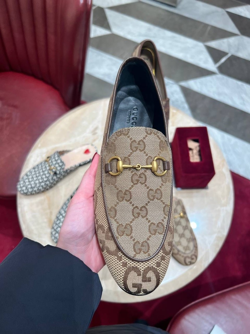 GUCCI Moccasins side view - Women's luxury Shoes
