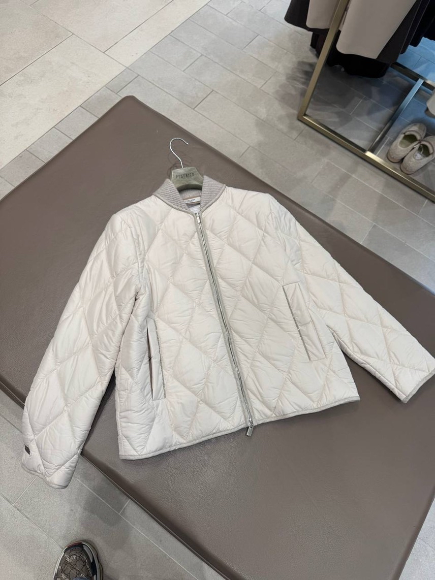 PESERICO Down jacket front view - Women's luxury Clothes