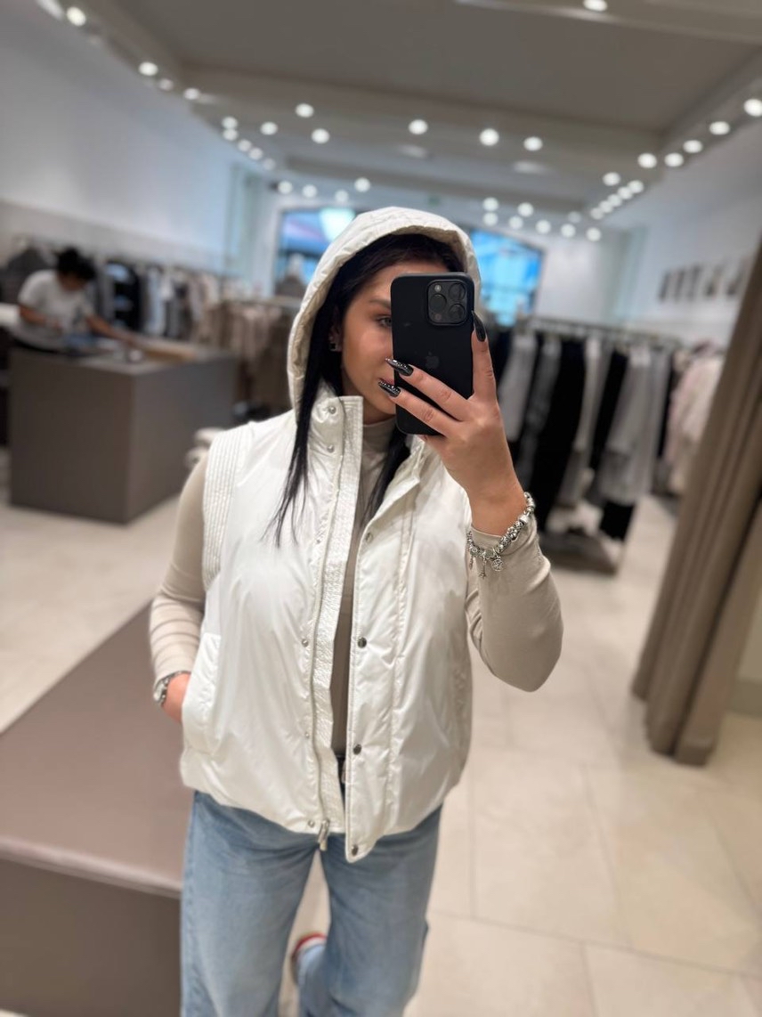 PESERICO Gilets side view - Women's luxury Clothes