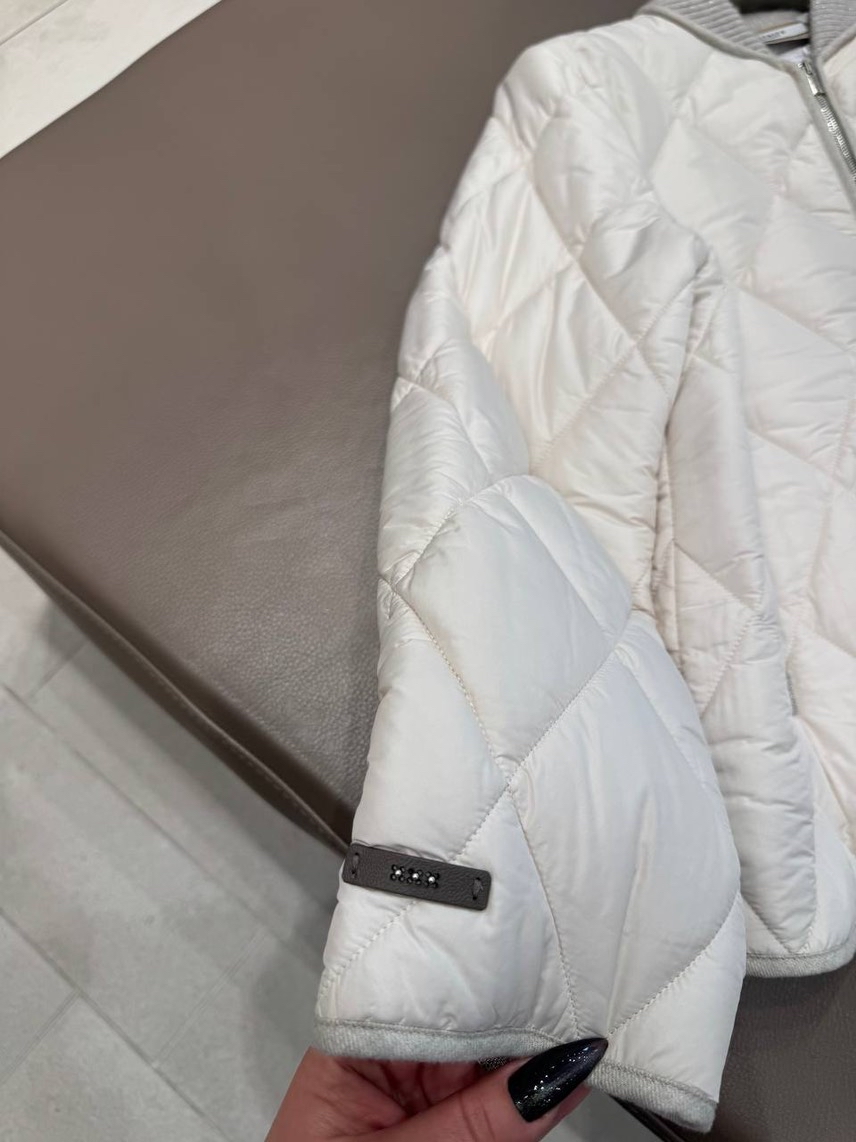 PESERICO Down jacket side view - Women's luxury Clothes
