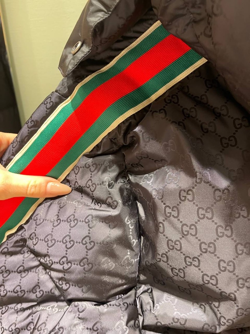 GUCCI Down jacket side view - Men's luxury Clothes