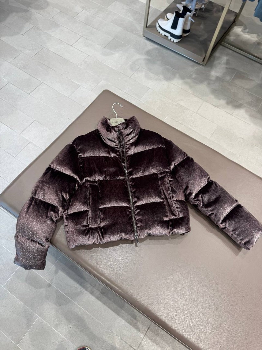 PESERICO Down jacket side view - Women's luxury Clothes