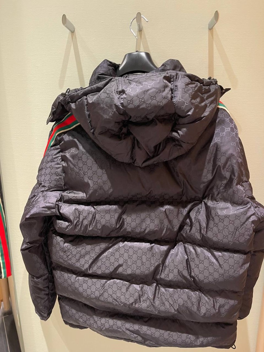 GUCCI Down jacket side view - Men's luxury Clothes