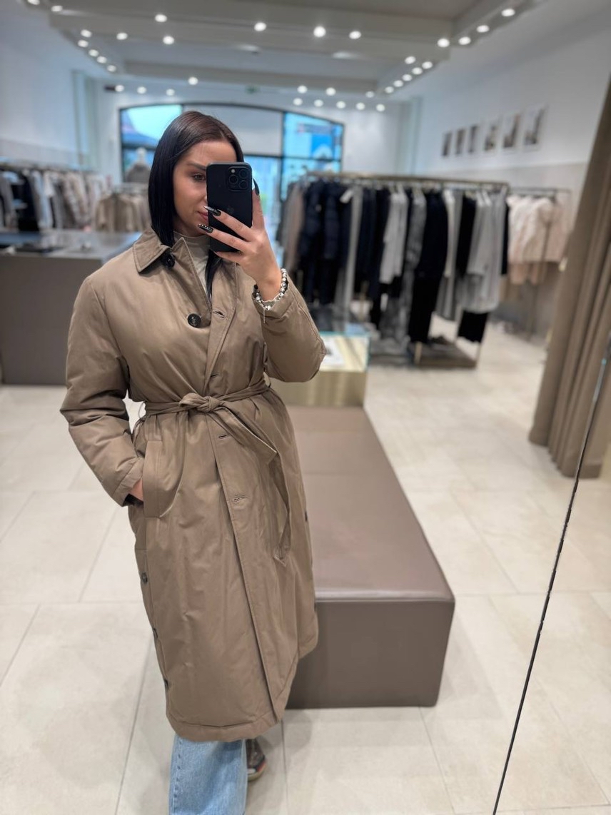 PESERICO Down jacket side view - Women's luxury Clothes