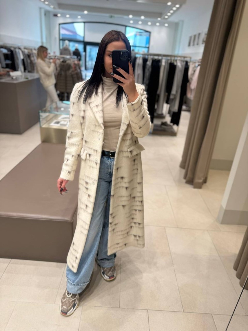 PESERICO Coats side view - Women's luxury Clothes