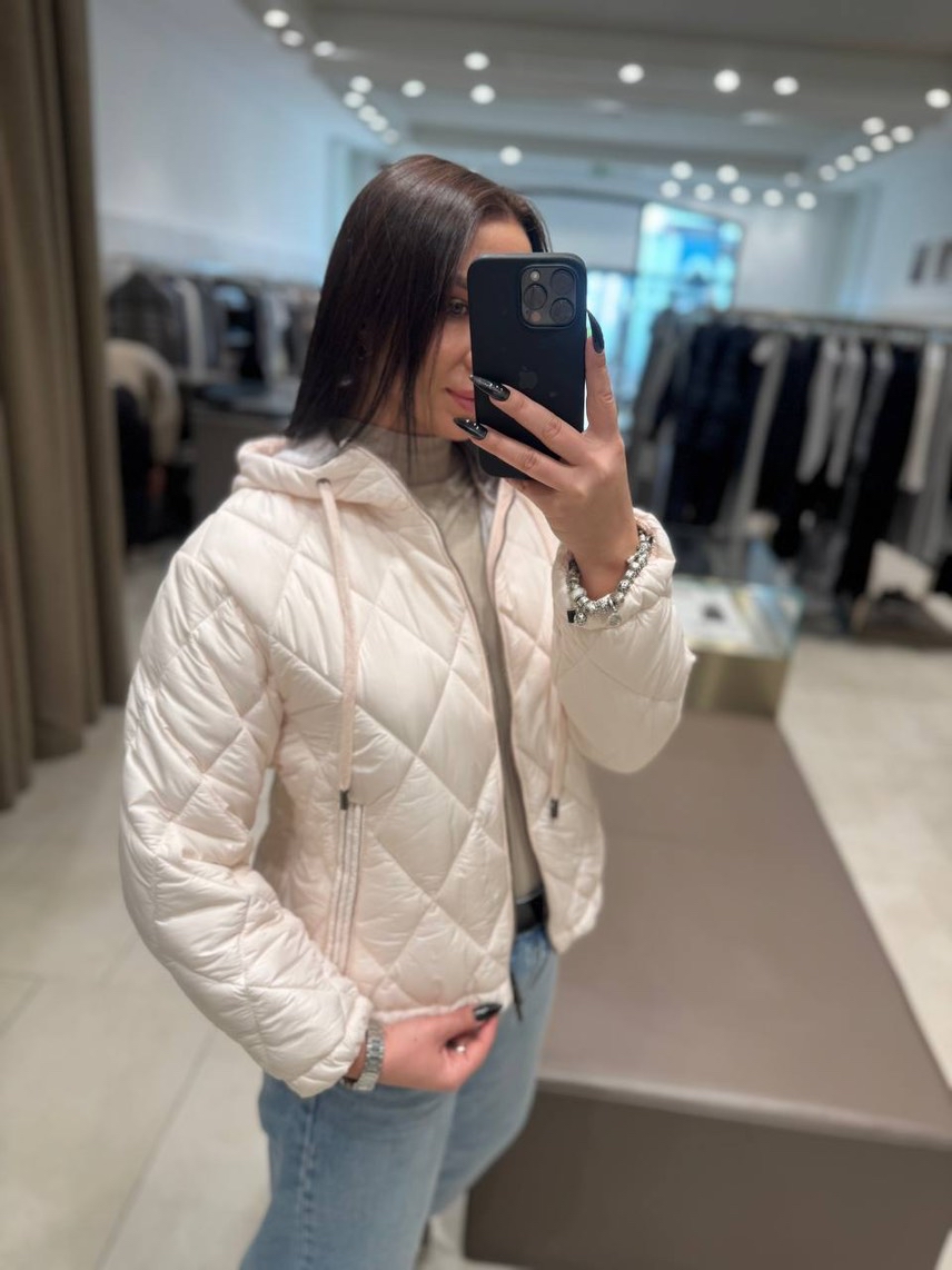 PESERICO Down jacket side view - Women's luxury Clothes