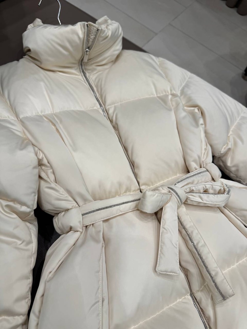 PESERICO Down jacket side view - Women's luxury Clothes