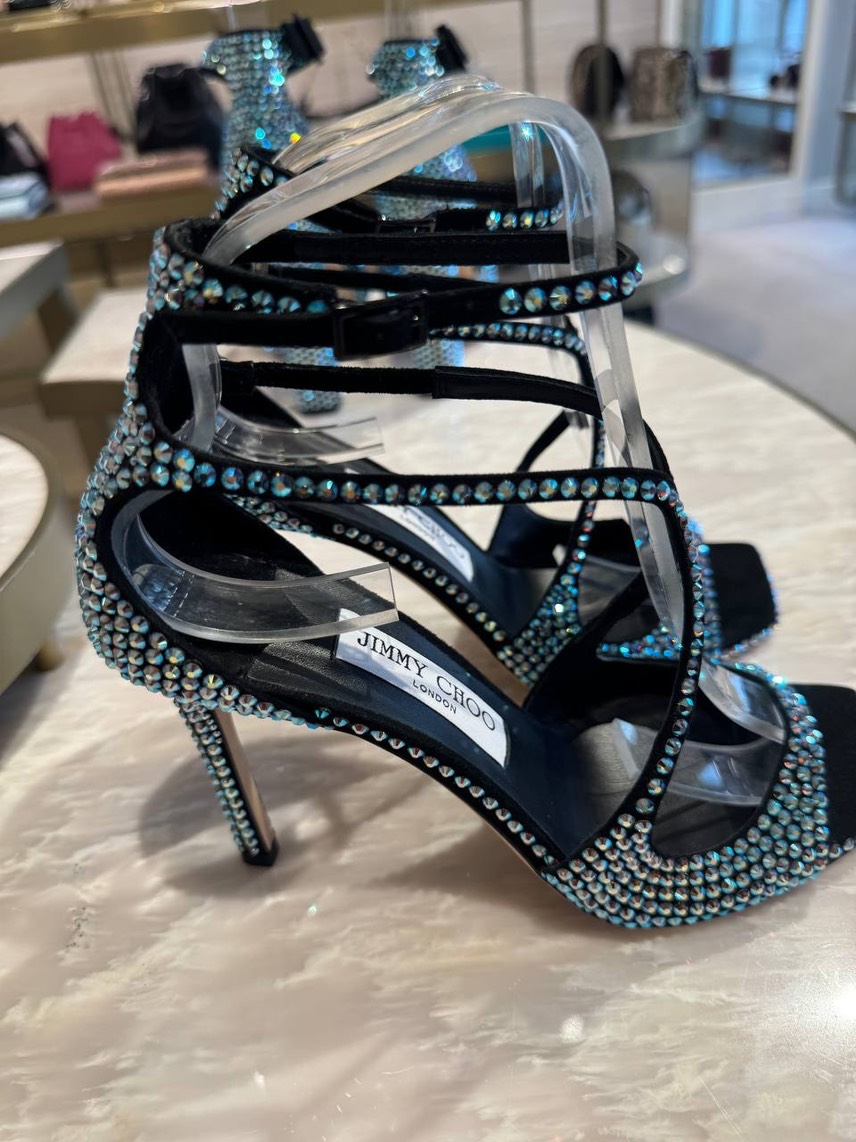 JIMMY CHOO Sandals side view - Women's luxury Shoes