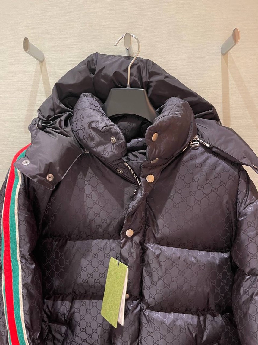 GUCCI Down jacket side view - Men's luxury Clothes
