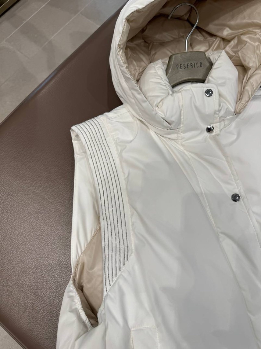 PESERICO Gilets side view - Women's luxury Clothes