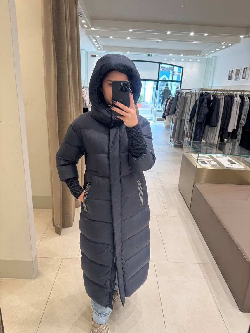 PESERICO Down jacket side view - Women's luxury Clothes