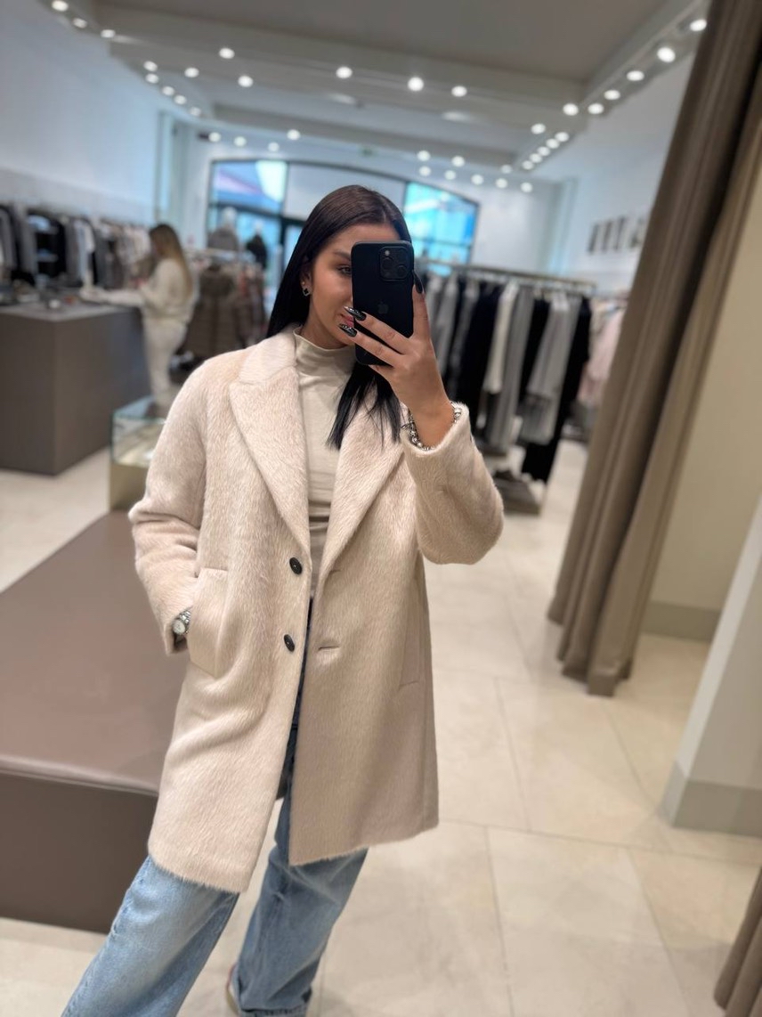 PESERICO Coats side view - Women's luxury Clothes