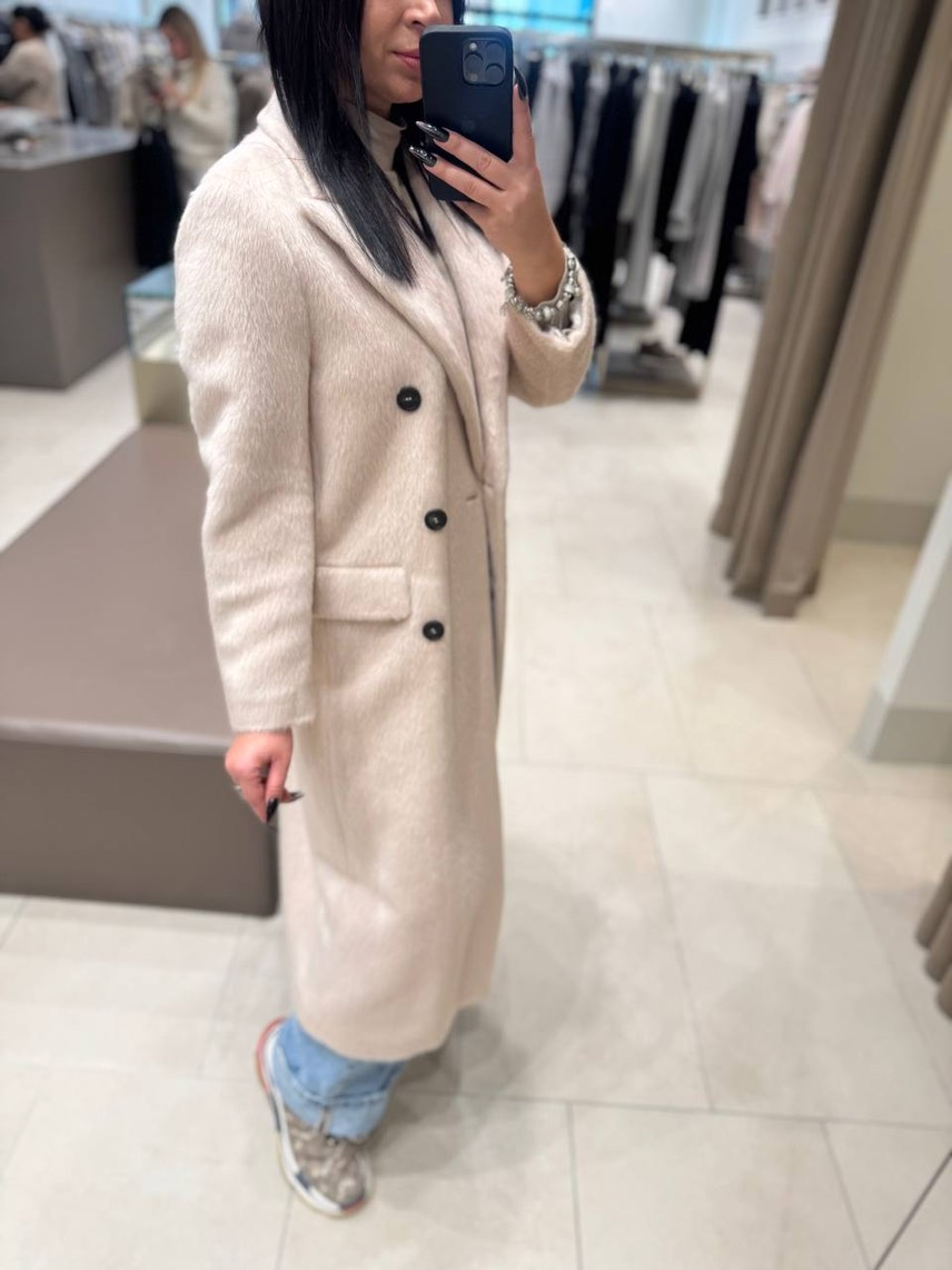 PESERICO Coats side view - Women's luxury Clothes