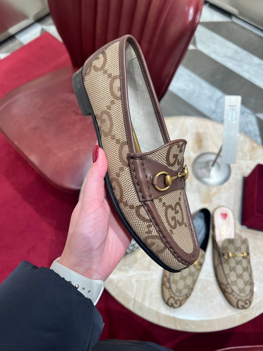 GUCCI Moccasins side view - Women's luxury Shoes