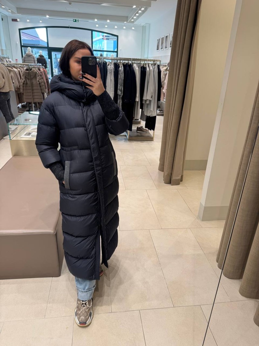 PESERICO Down jacket side view - Women's luxury Clothes