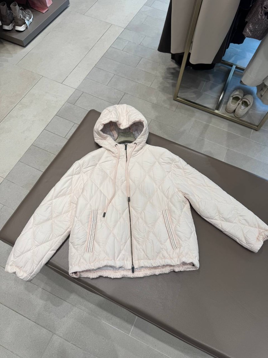 PESERICO Down jacket side view - Women's luxury Clothes