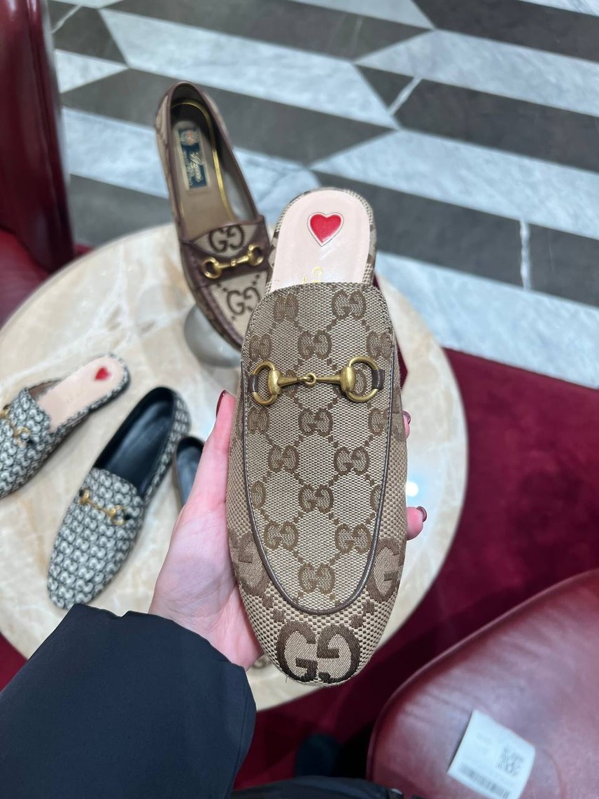 GUCCI Mules side view - Women's luxury Shoes