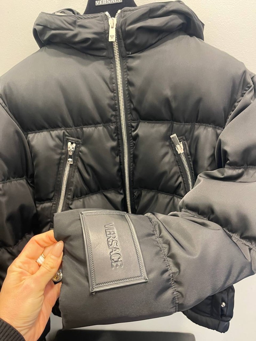 VERSACE Down jacket side view - Men's luxury Clothes