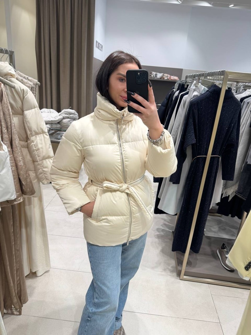 PESERICO Down jacket front view - Women's luxury Clothes