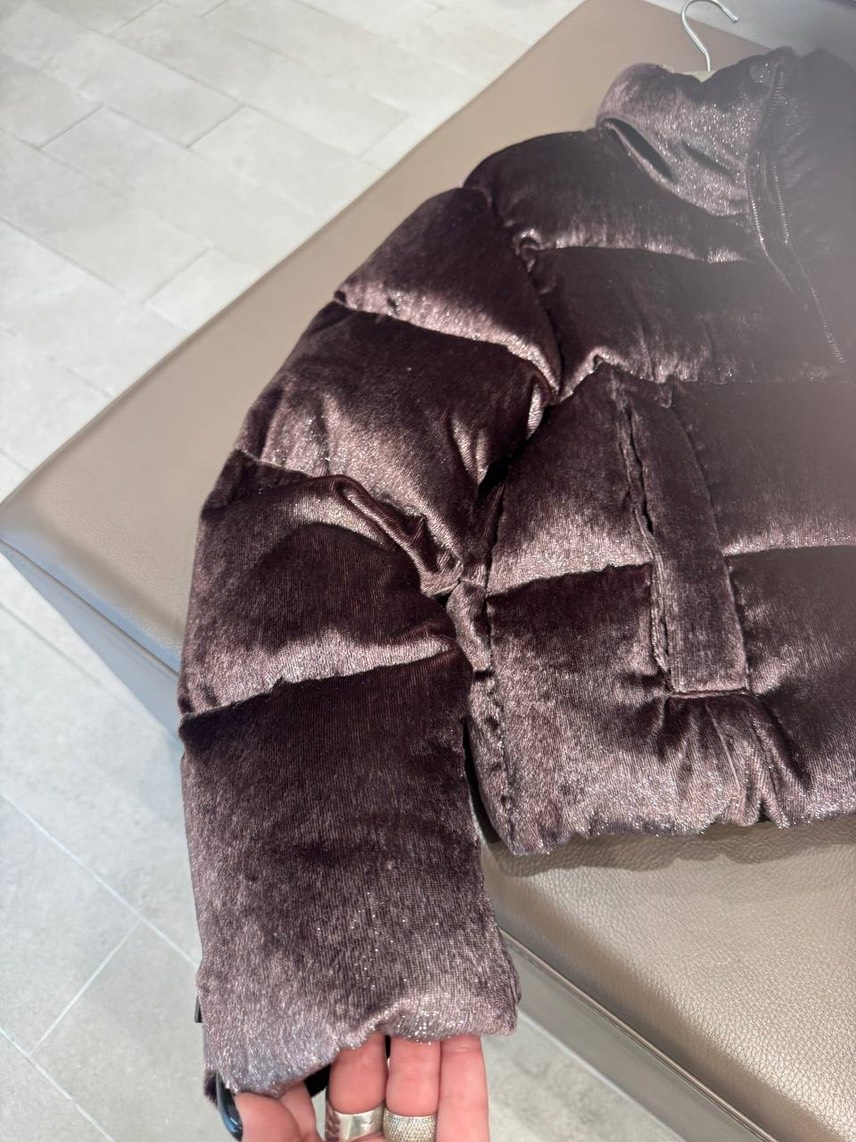 PESERICO Down jacket side view - Women's luxury Clothes