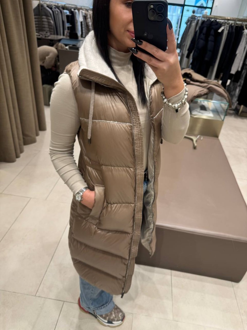 PESERICO Gilets side view - Women's luxury Clothes