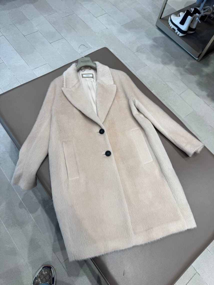PESERICO Coats side view - Women's luxury Clothes