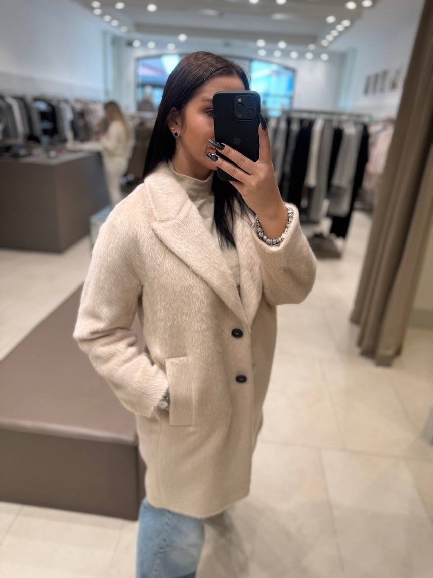 PESERICO Coats side view - Women's luxury Clothes