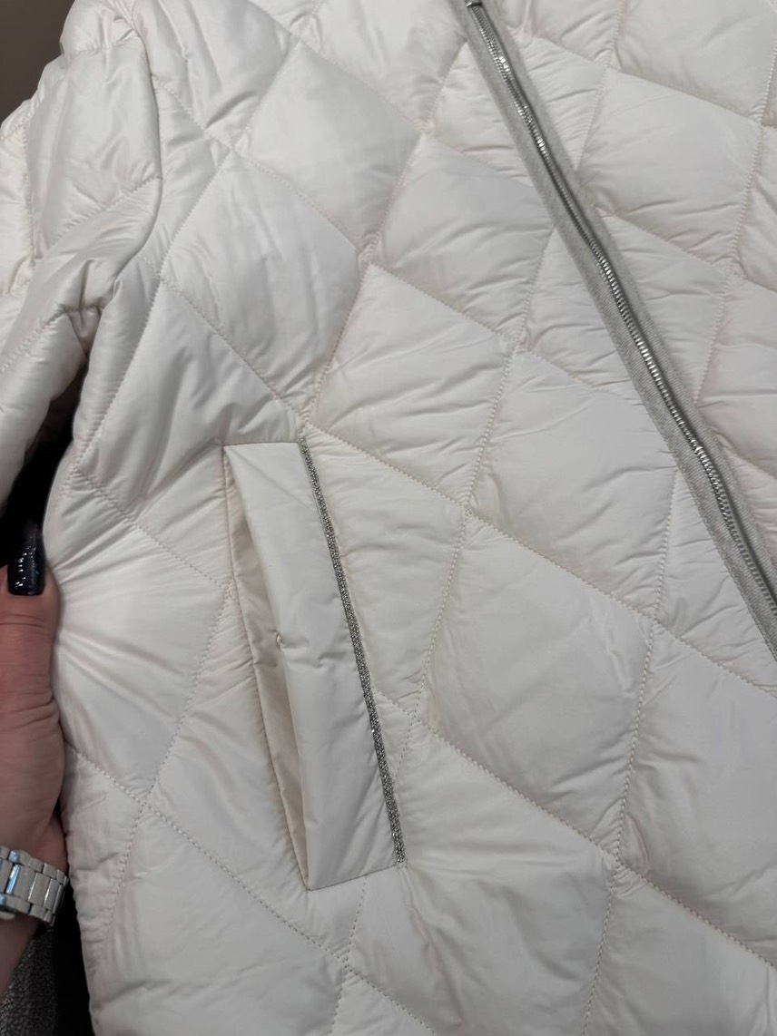 PESERICO Down jacket side view - Women's luxury Clothes