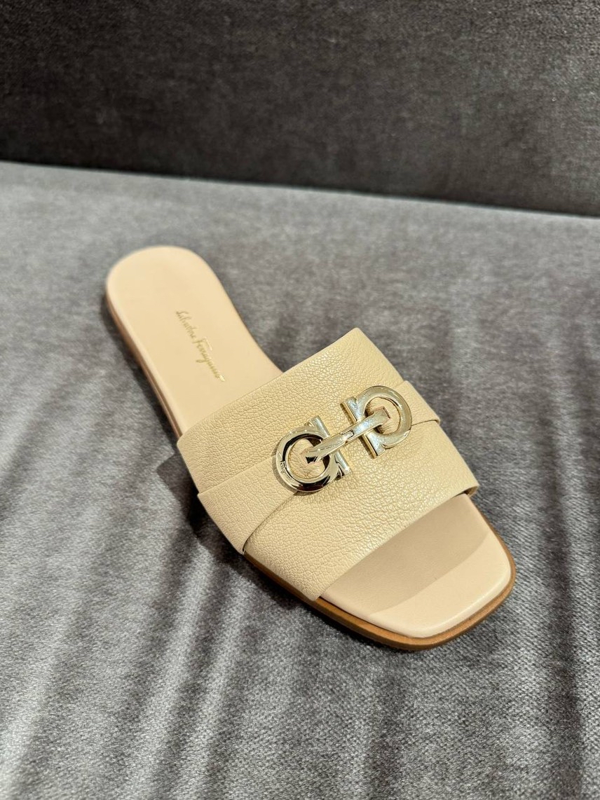 SALVATORE FERRAGAMO Slides side view - Women's luxury Shoes