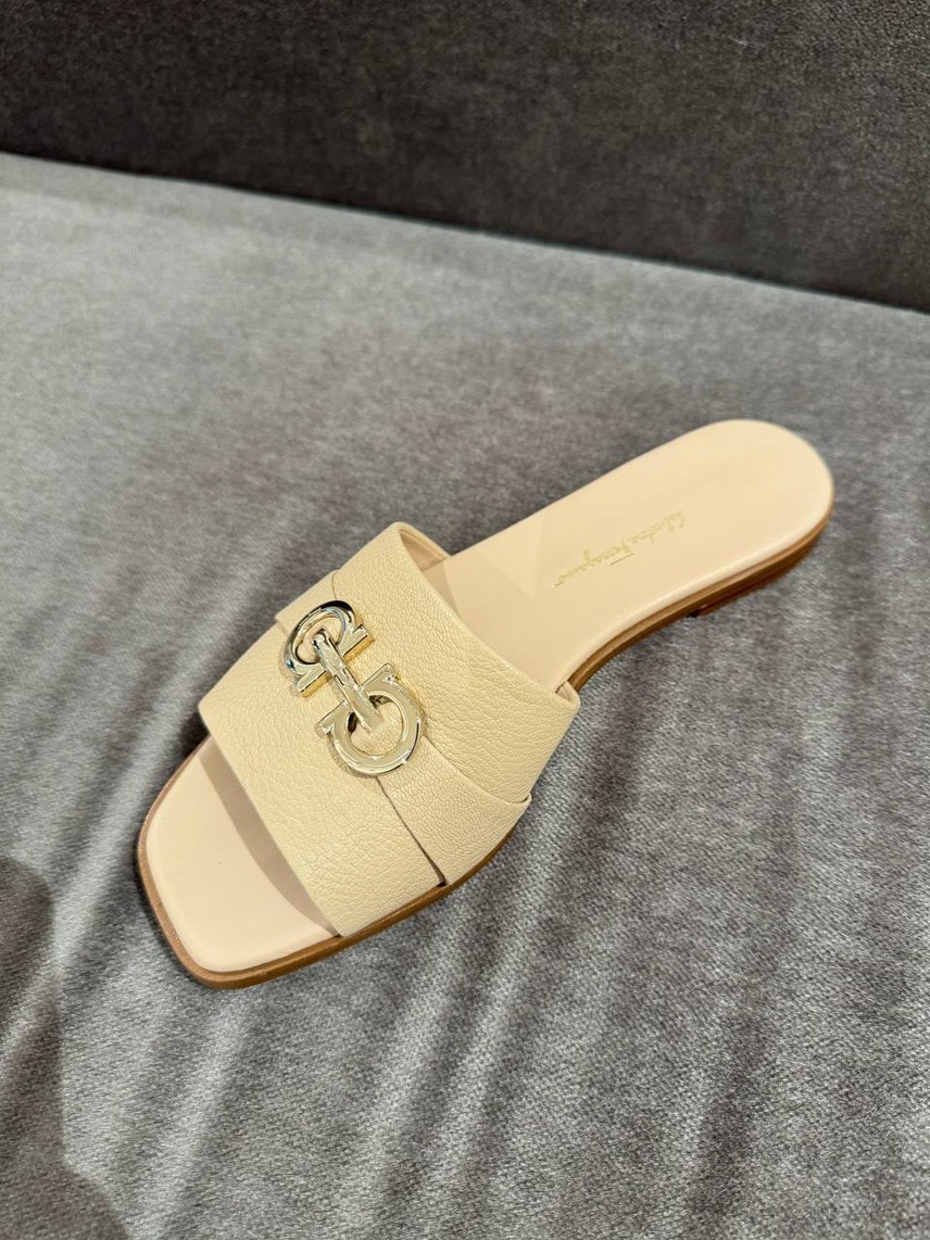 SALVATORE FERRAGAMO Slides side view - Women's luxury Shoes