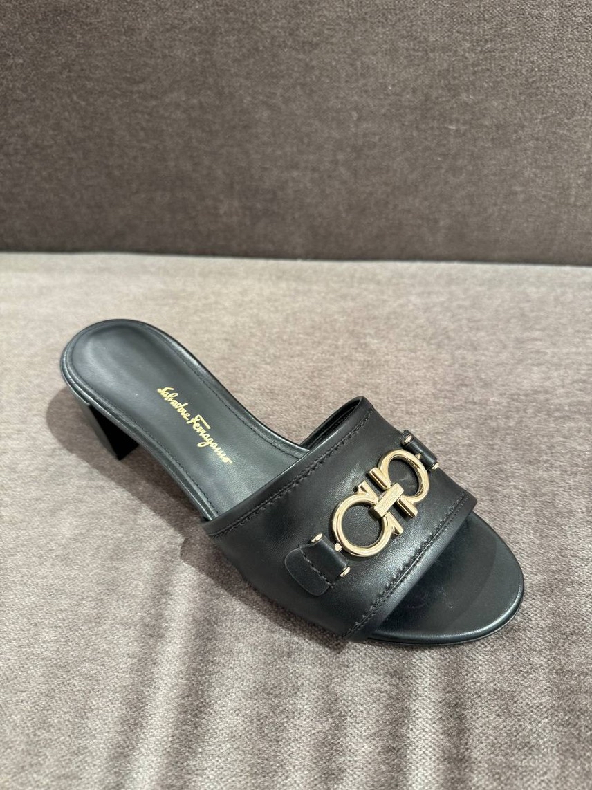 SALVATORE FERRAGAMO Slides front view - Women's luxury Shoes