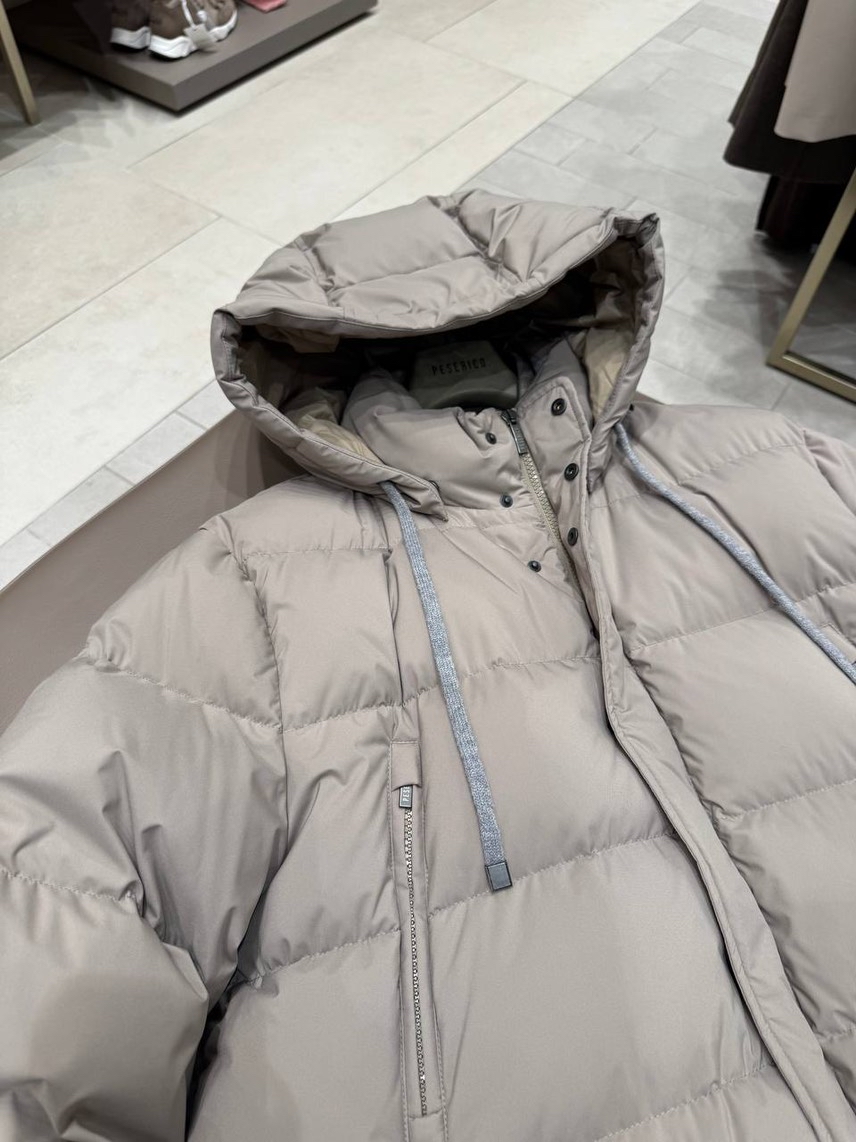 PESERICO Down jacket side view - Men's luxury Clothes