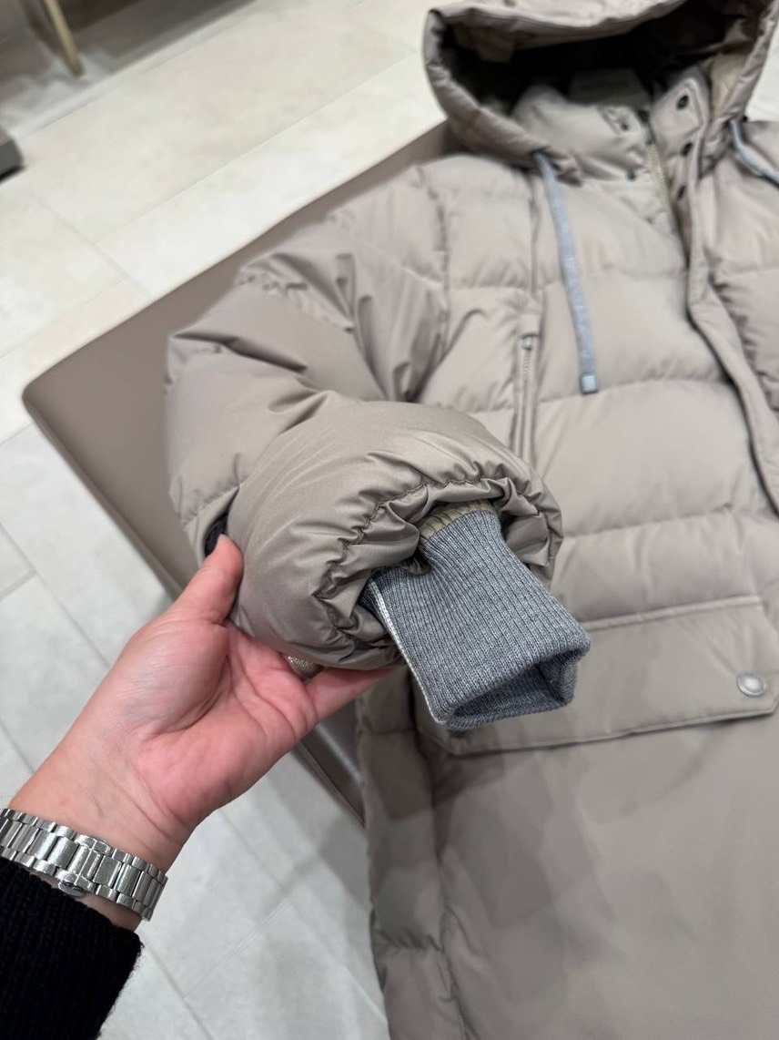 PESERICO Down jacket side view - Men's luxury Clothes