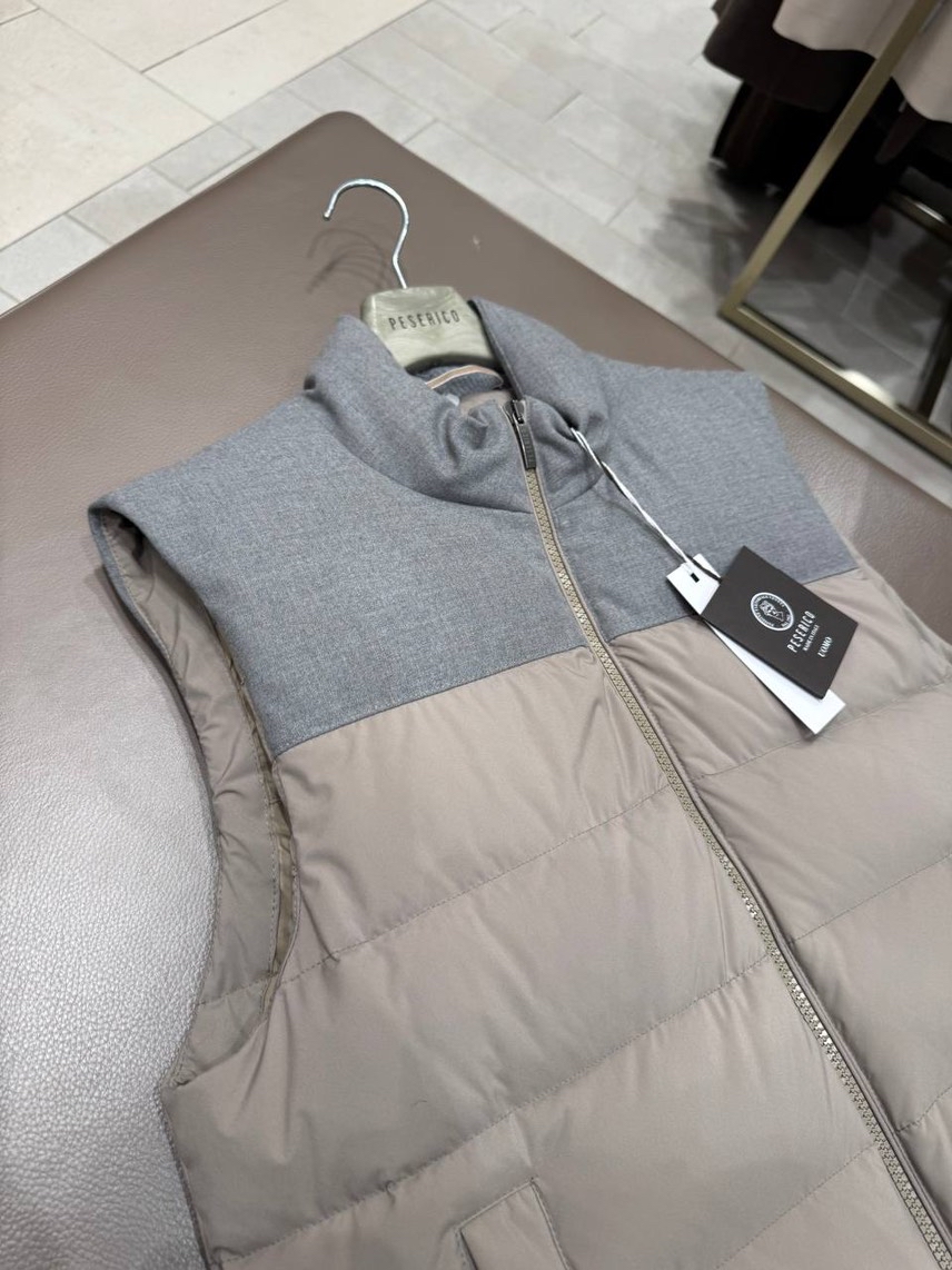 PESERICO Gilets side view - Men's luxury Clothes