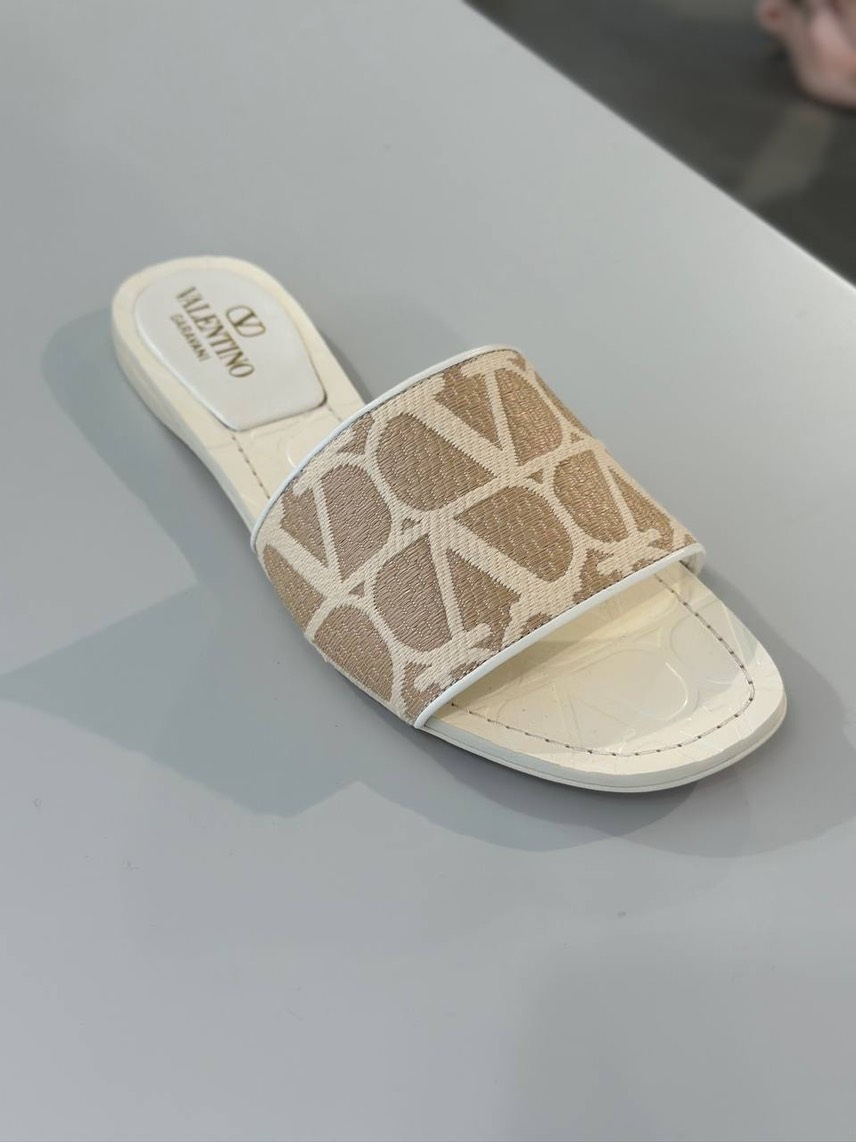 VALENTINO GARAVANI Slides front view - Women's luxury Shoes