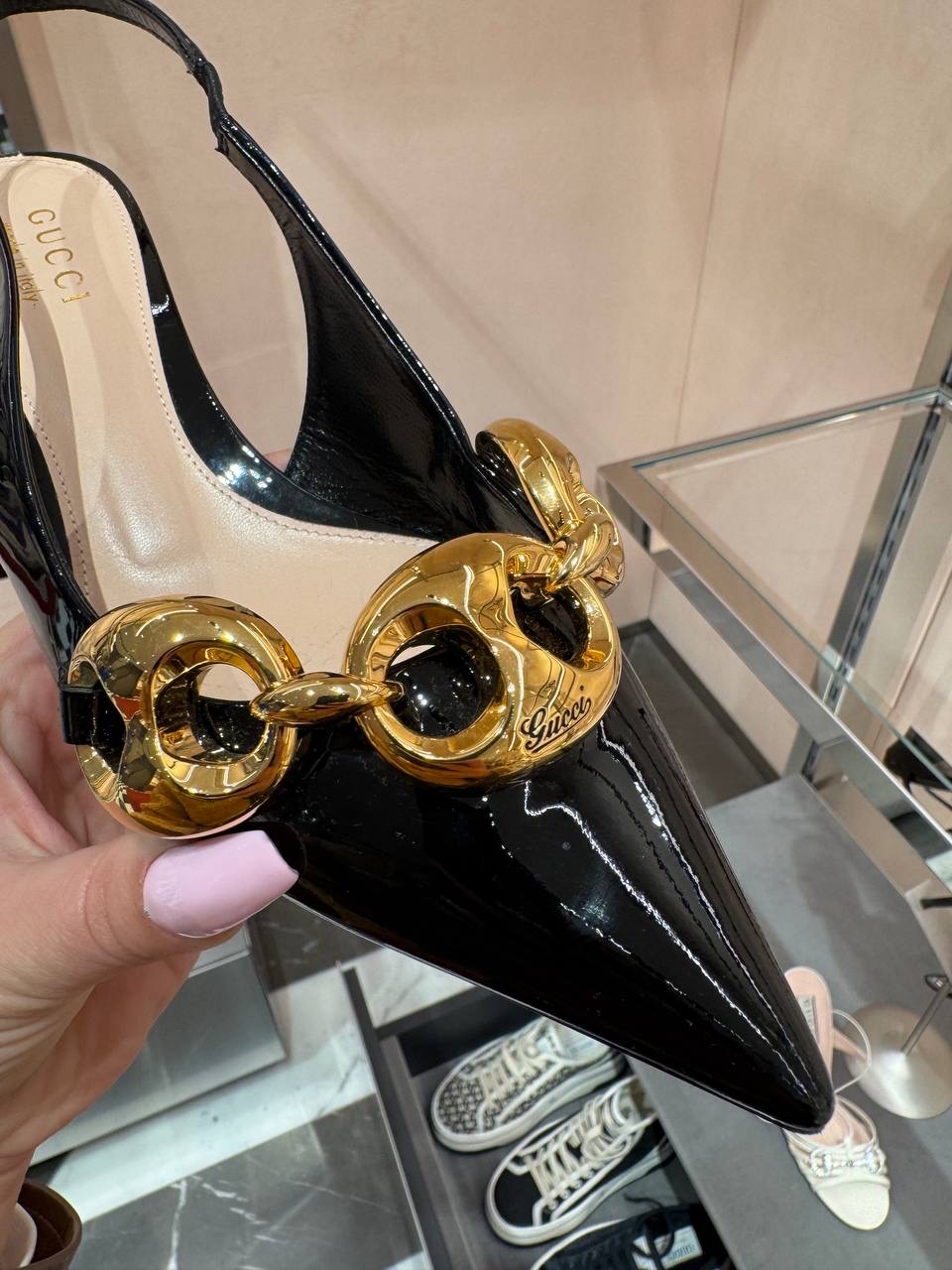GUCCI Sandals side view - Women's luxury Shoes