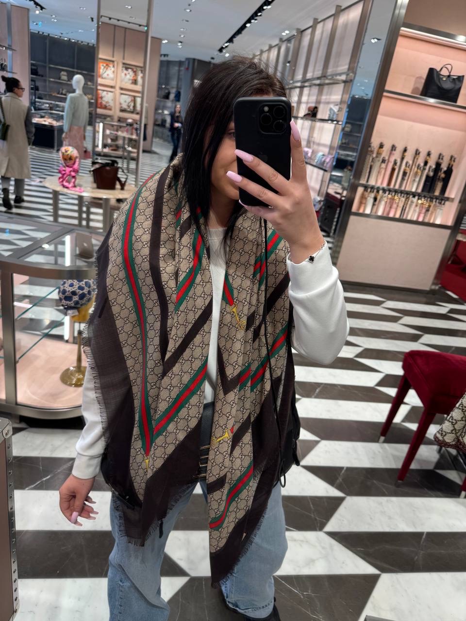 GUCCI Scarves side view - Women's luxury Accessories