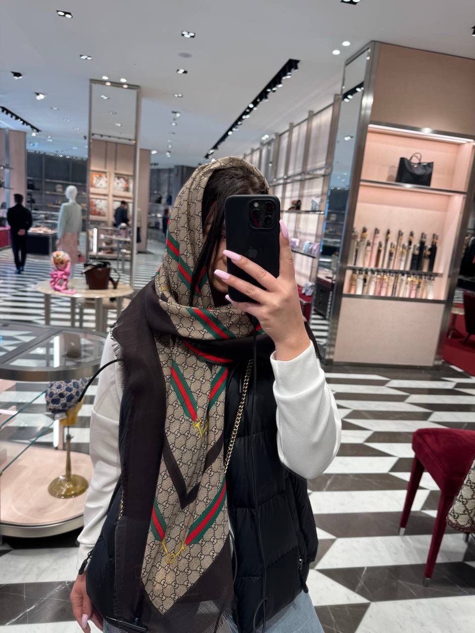GUCCI Scarves side view - Women's luxury Accessories