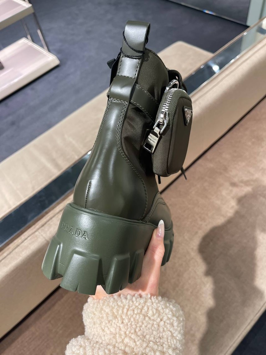 PRADA Boots side view - Women's luxury Shoes