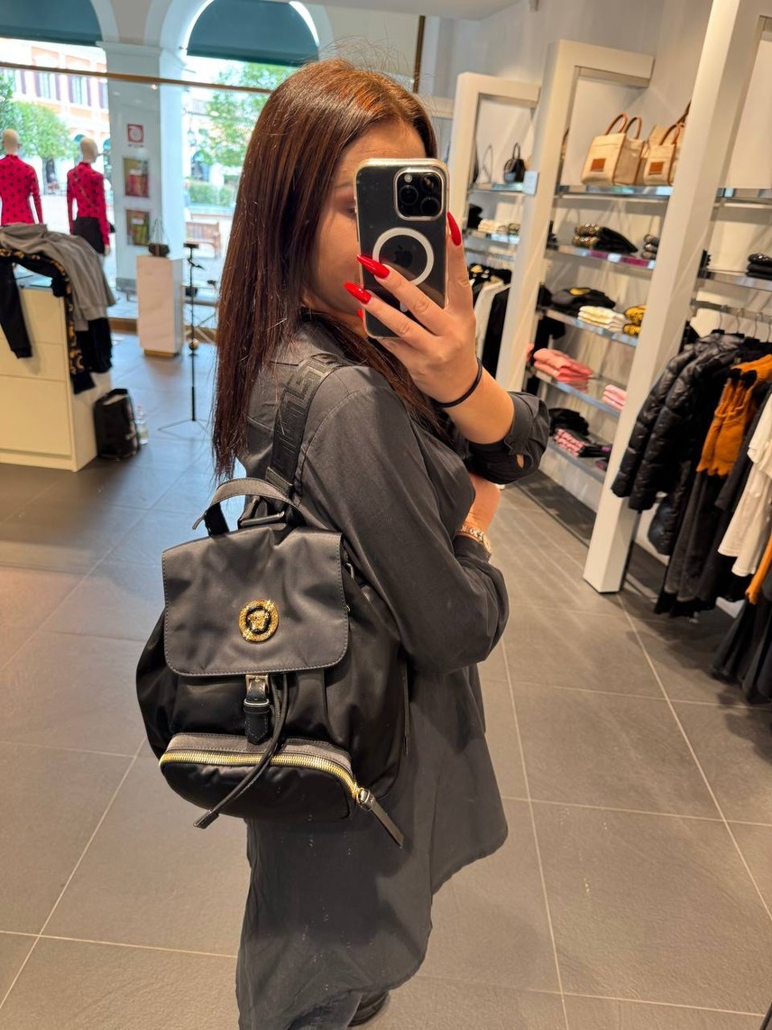 VERSACE Backpack side view - unisex luxury Bags