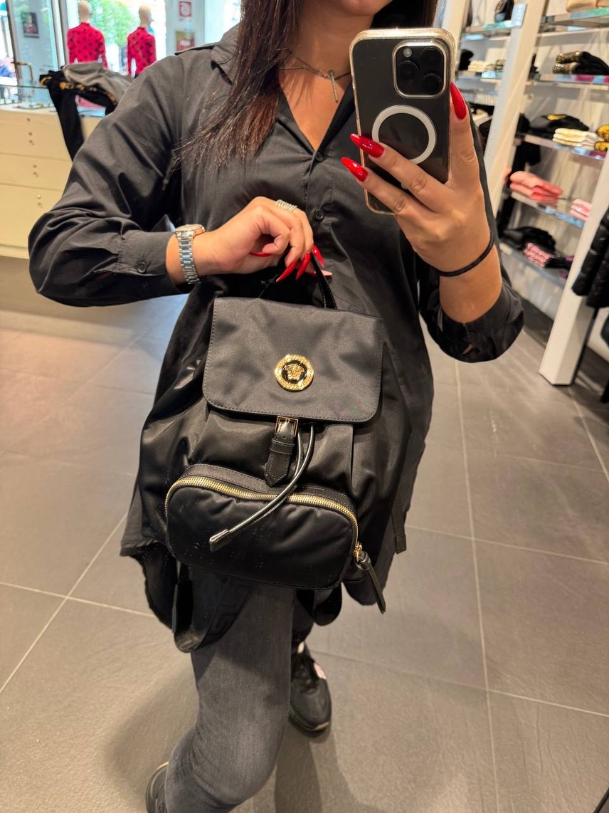 VERSACE Backpack side view - unisex luxury Bags