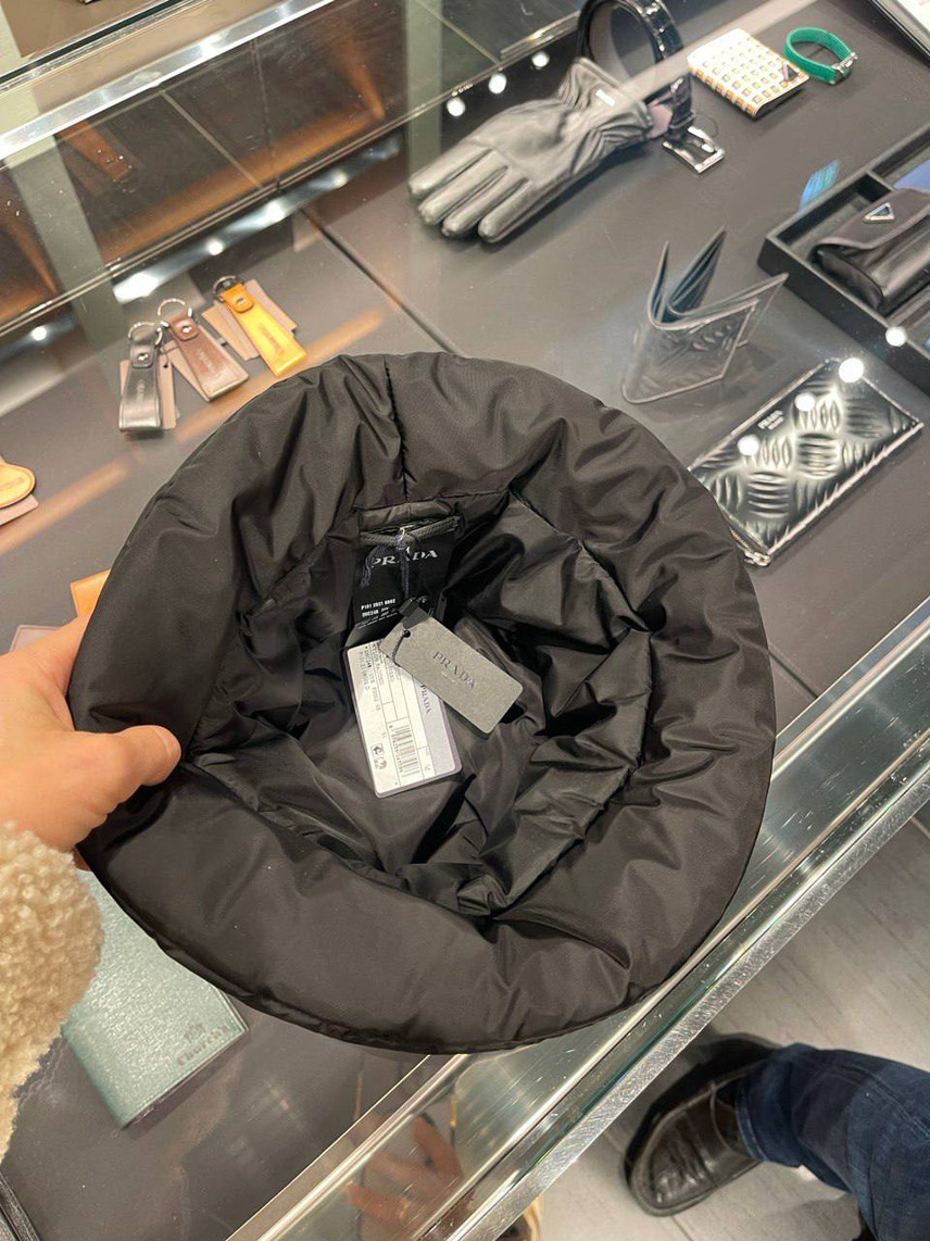 PRADA Caps and Hats side view - unisex luxury Accessories