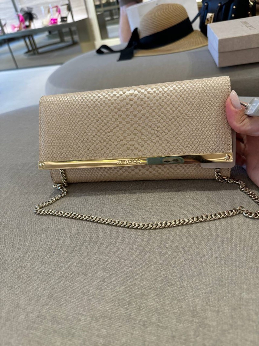 JIMMY CHOO Clutch bags side view - Women's luxury Bags