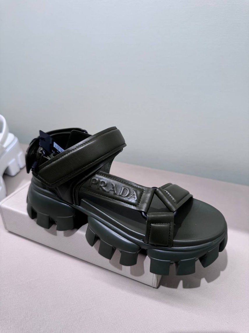 PRADA Sandals front view - Women's luxury Shoes