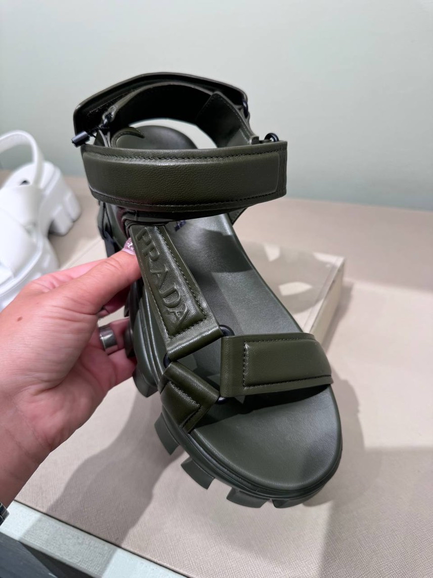 PRADA Sandals side view - Women's luxury Shoes